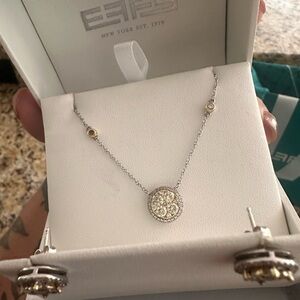 Effy Diamond Jewelry set. Necklace ring and earrings